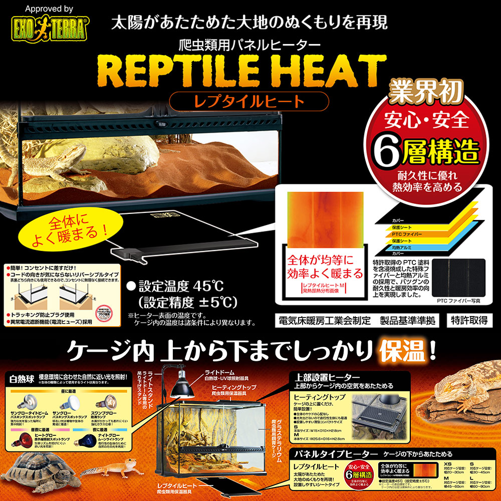 楽天市場】GEX エキゾテラ レプタイルヒート S 16W 爬虫類