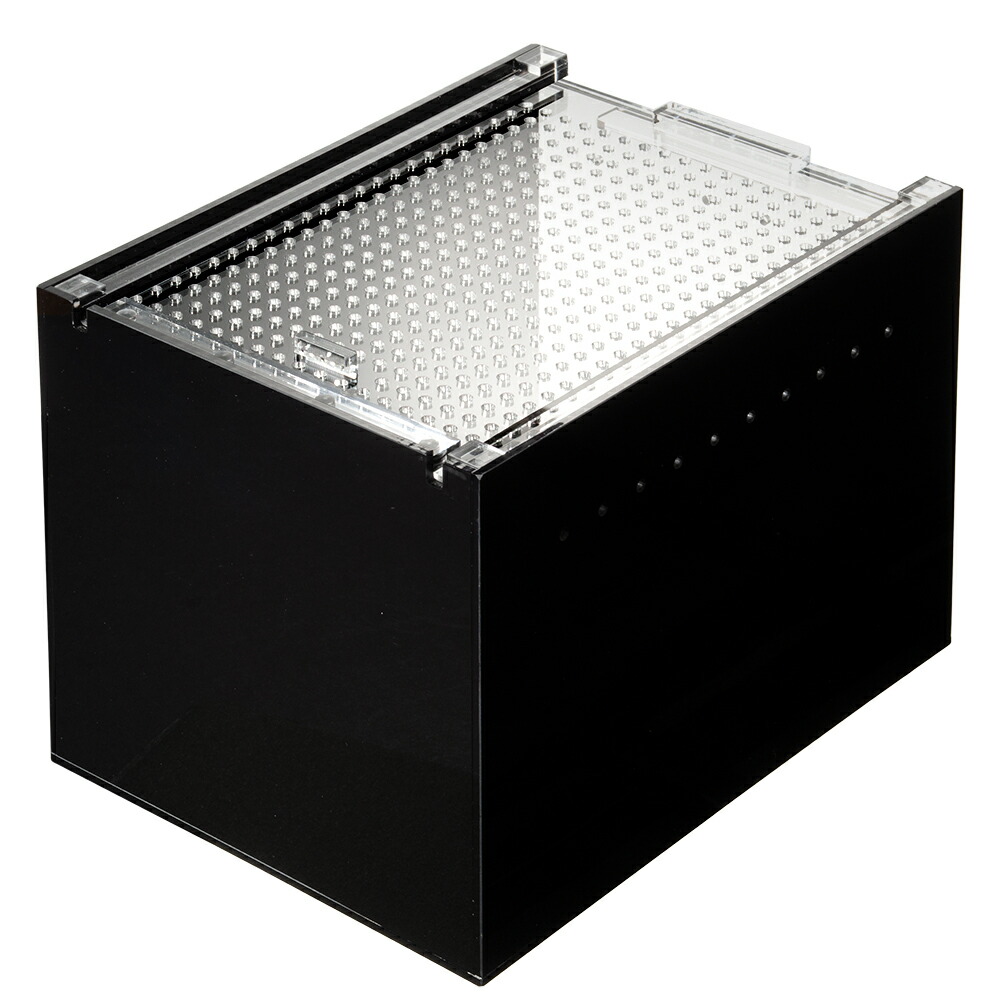 楽天市場】三晃商会 レプタイルボックス ハーフ BK ブラック 爬虫類