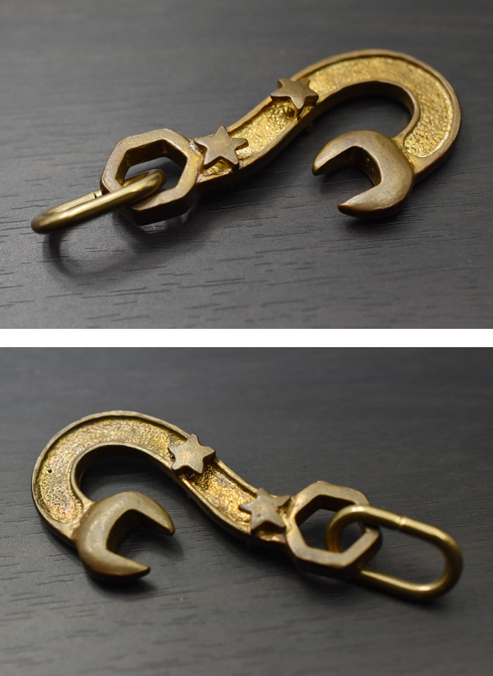 楽天市場】【NEW DESIGN!!】≪真鍮製 ブラス スパナ キーフック スター