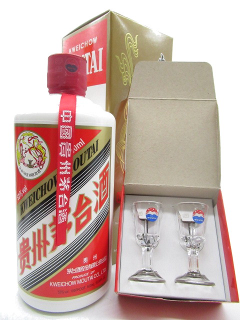 楽天市場】【特製ミニグラス2個付き】【53度】 飛天牌 貴州茅台酒