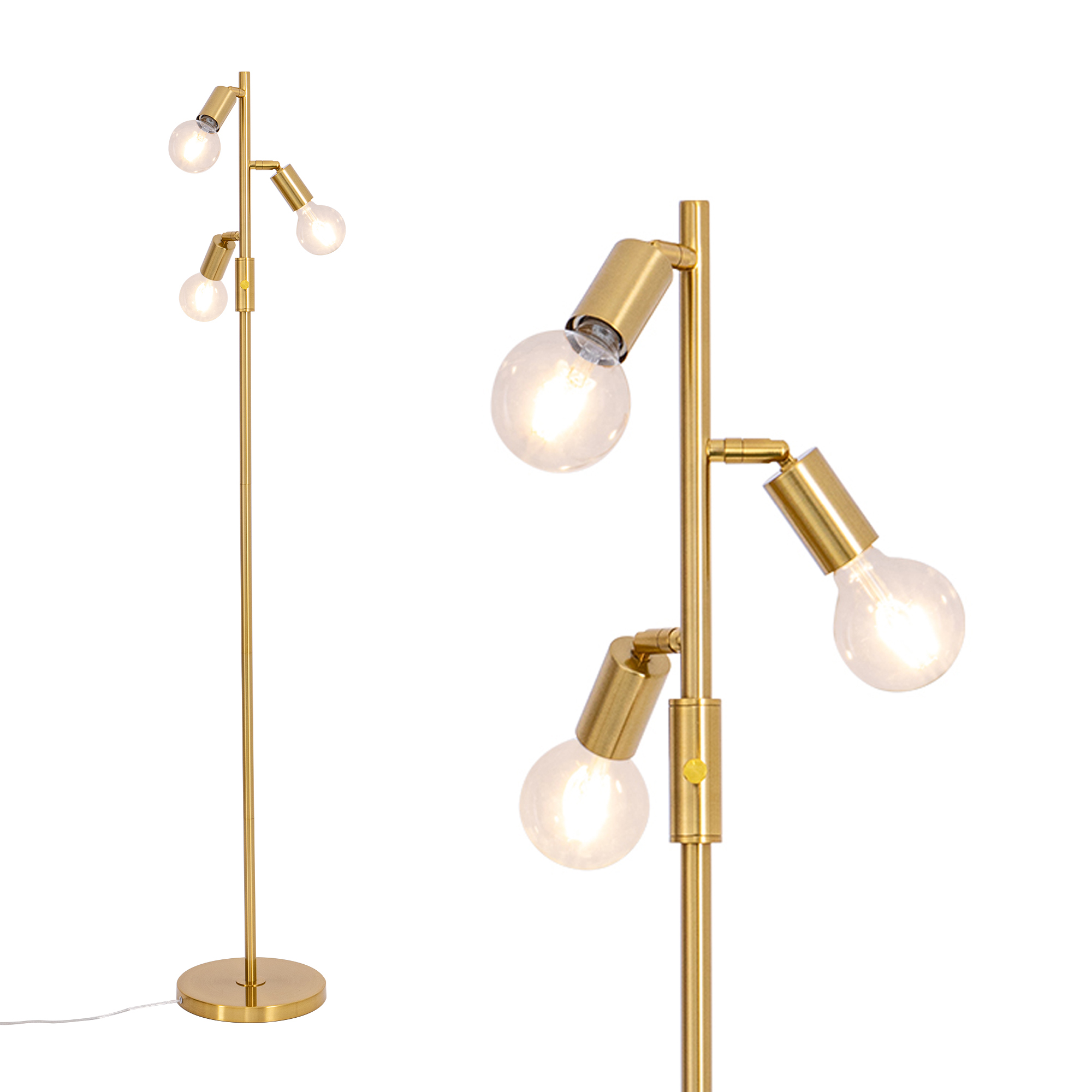 楽天市場】フロアライト 3灯 フロアランプ 間接照明 寝室 ベッドサイド