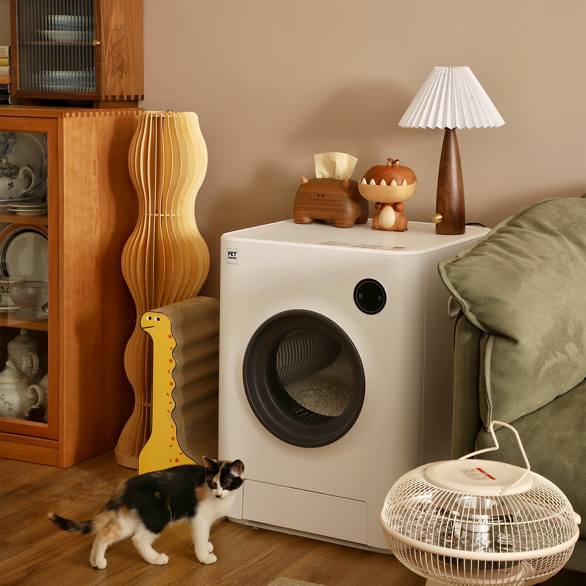 楽天市場】PET MARVEL 自動トイレ 自動猫トイレ Magic Cube 猫トイレ