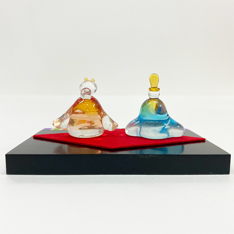 楽天市場】ガラス細工 雛人形 おしゃれ インテリア コンパクト