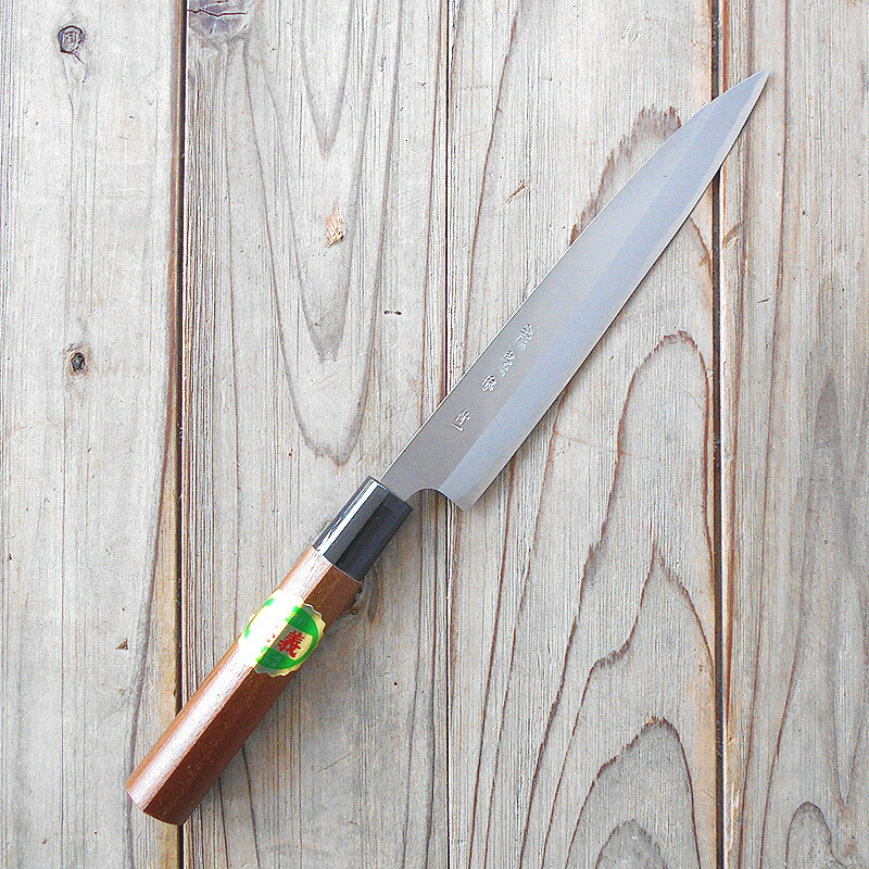 楽天市場】柳刃包丁 180mm 青紙1号 磨 両刃 化粧箱つき 送料無料