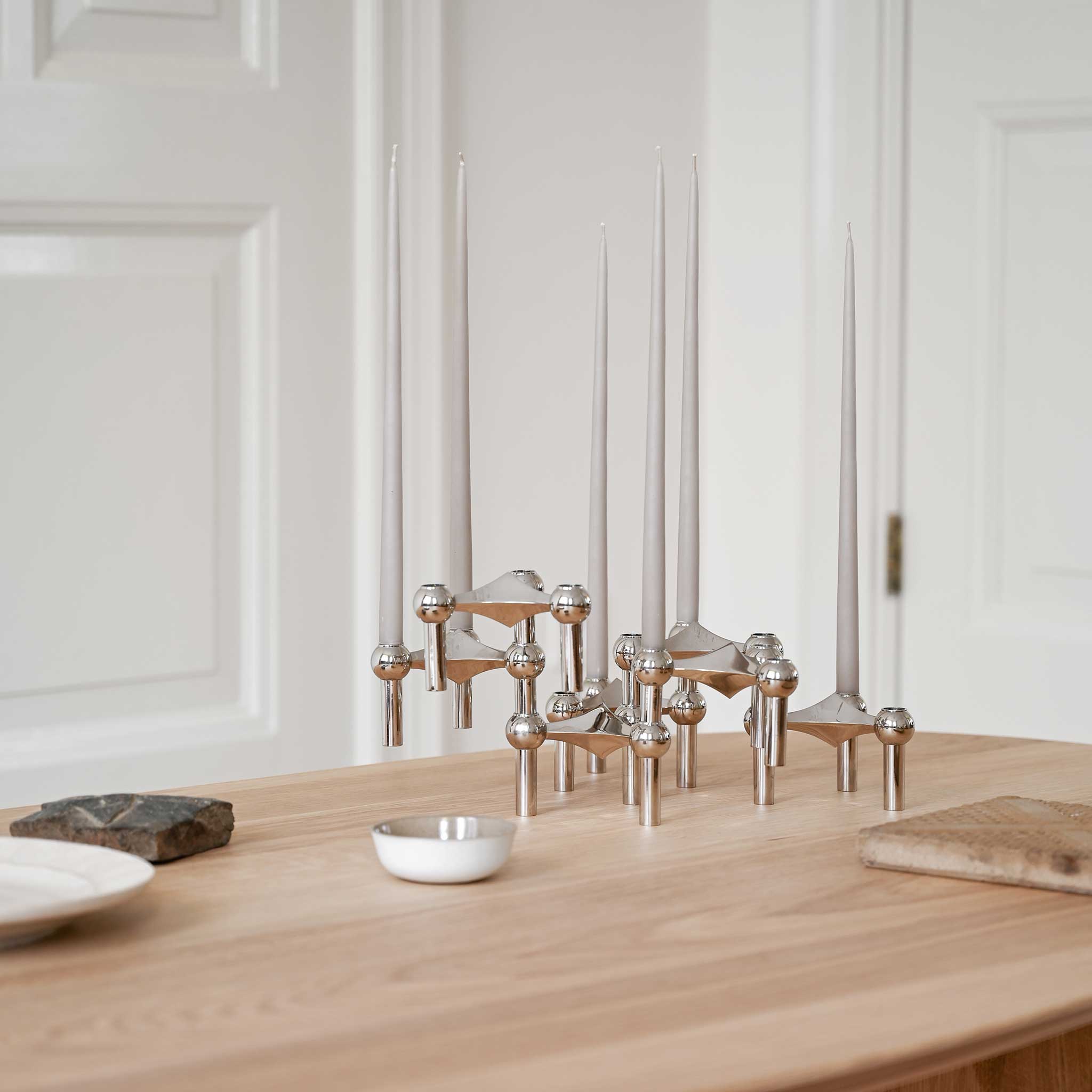 楽天市場】Stoff Nagel ストッフ ナゲル キャンドルホルダー クローム