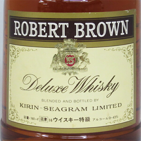ROBERT BROWN Deluxe Whisky 6本セット 木箱 ROBERT BROWN Deluxe