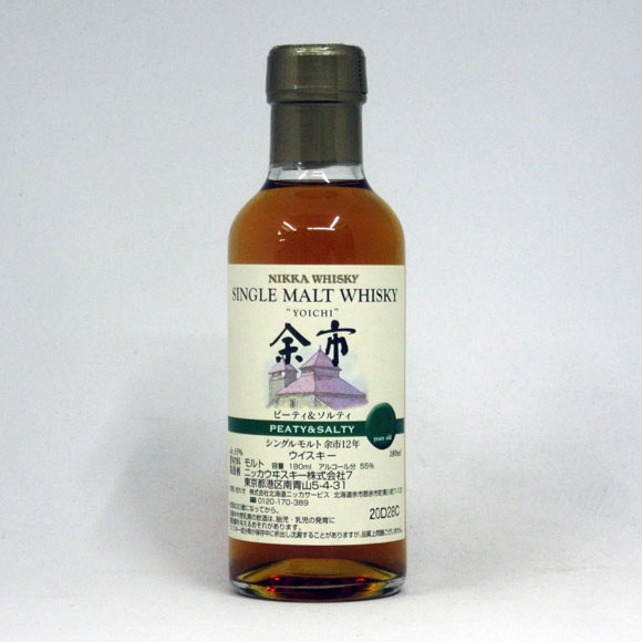 楽天市場】シングルモルト 余市12年 ピーティ＆ソルティ 55度 180ml