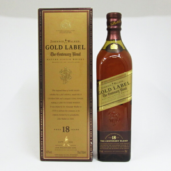 楽天市場】【レトロ】ジョニーウォーカー18年 ゴールドラベル