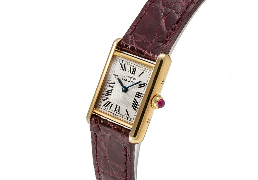 楽天市場】カルティエ マスト タンク SM Ref.W1010195 ヴェルメイユ SV