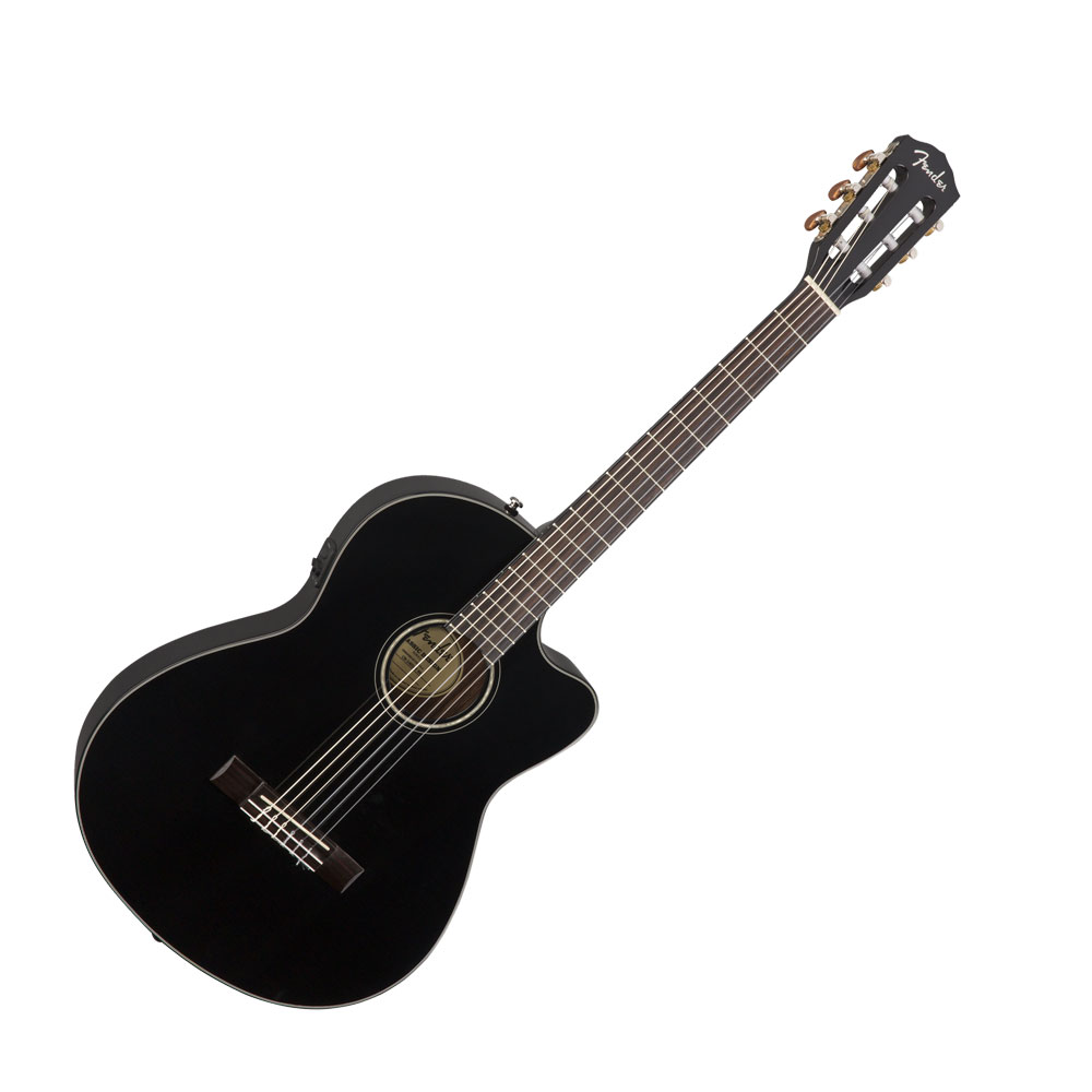 楽天市場】フェンダー Fender CN-140SCE Nylon Thinline BLK WN