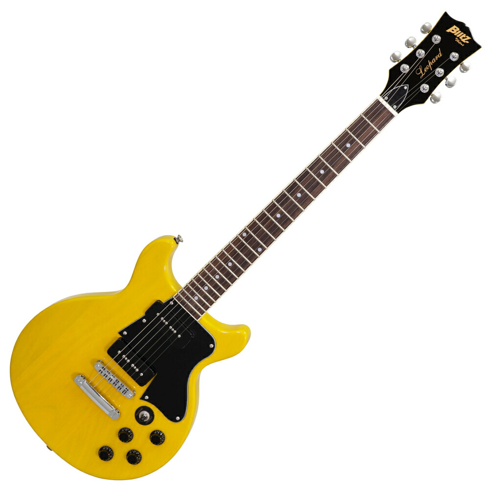 gibson風？ イエロー ダブルカッタウェイ エレキギター gibson風