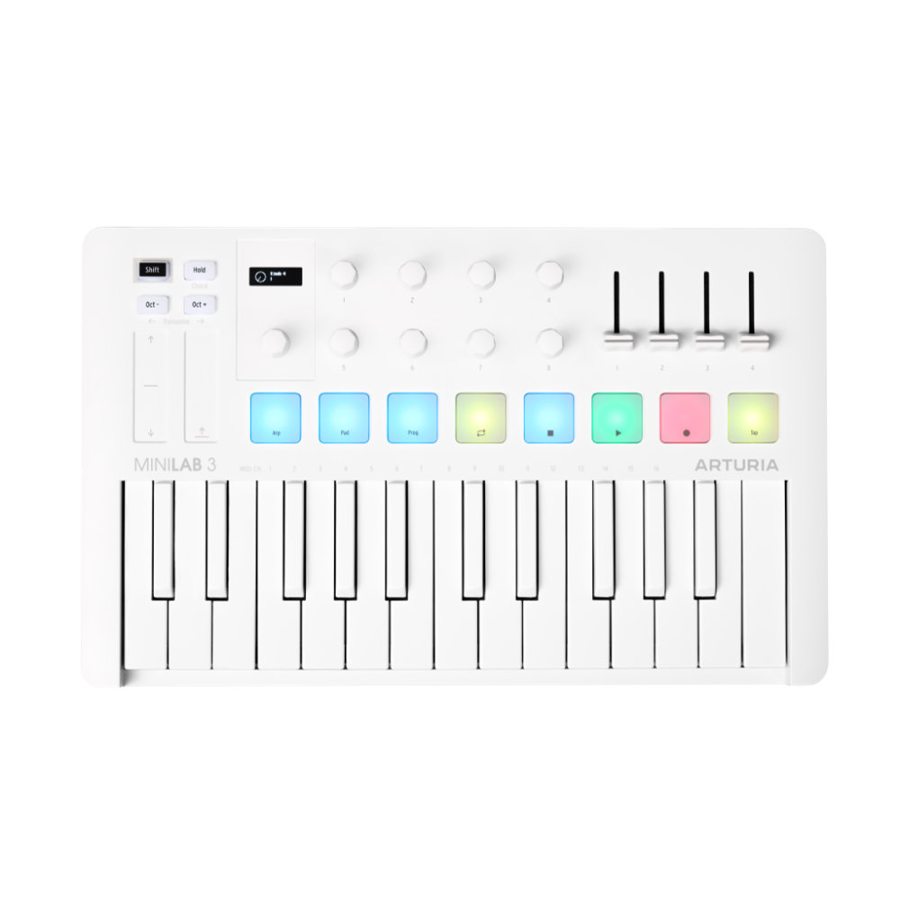 楽天市場】USB MIDIキーボード 25鍵 ARTURIA MiniLab 3 Alpine White