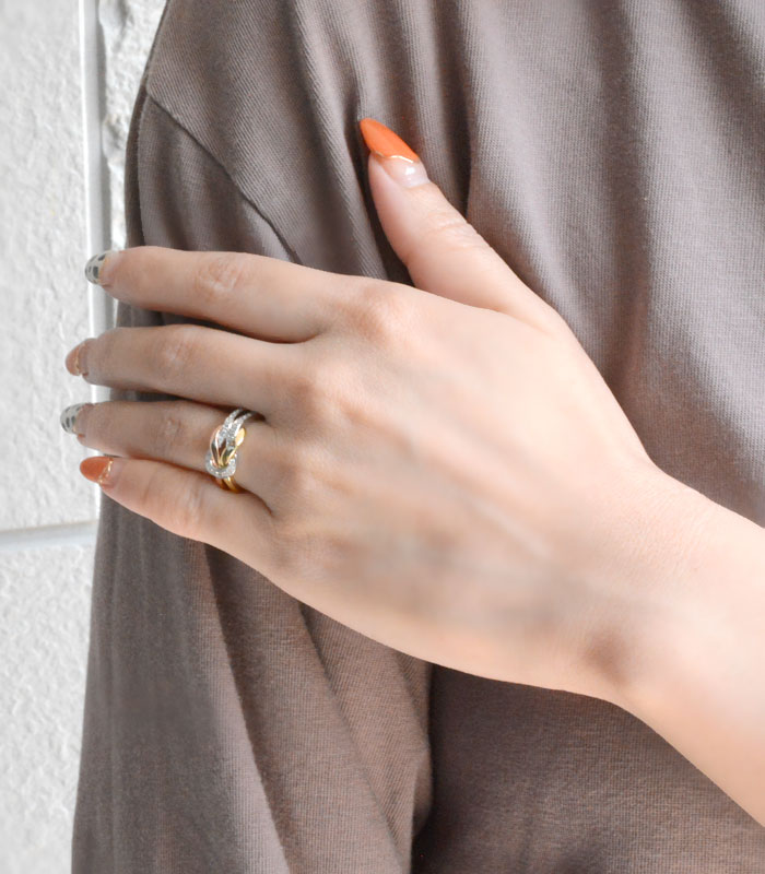 楽天市場】【スーパーセール 10%OFF】 リング 指輪 コンビリング pt900