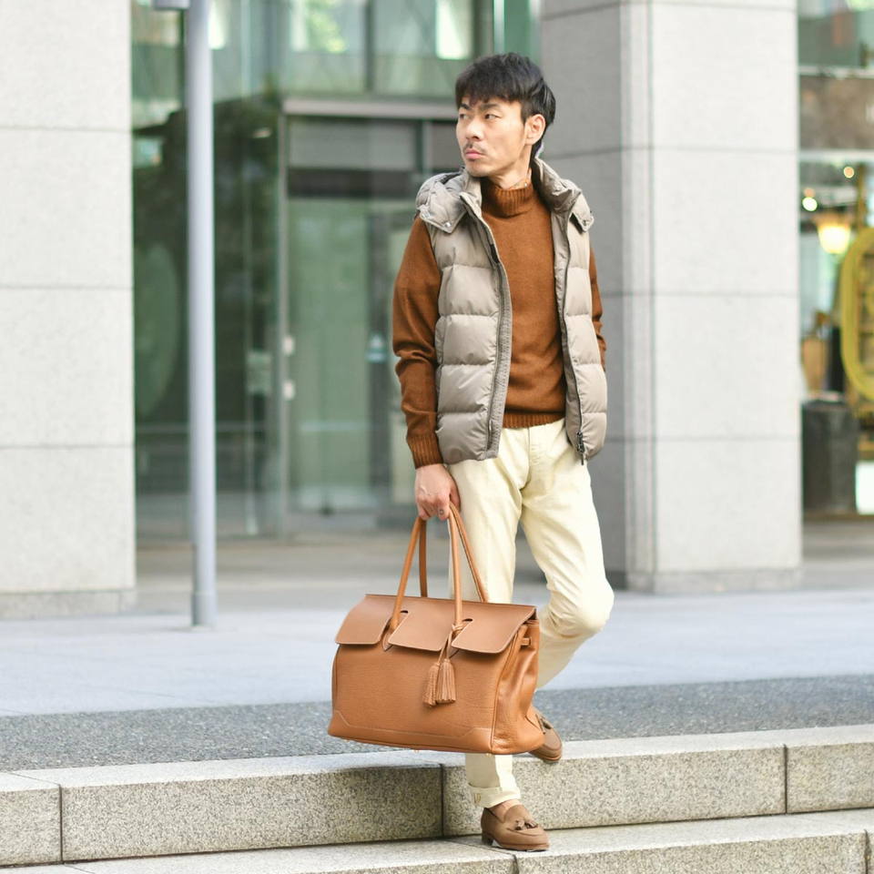 楽天市場】【size46】MOORER【ムーレー】フード付ダウンベスト FIRE WK