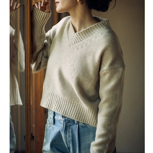 楽天市場】SEA(シー) WOOL CASHMERE V-NECK KNIT WEAR ウール カシミヤ