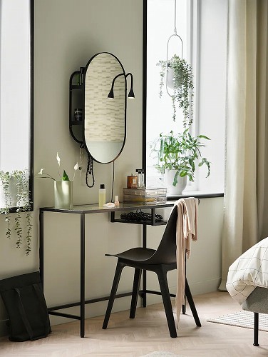 楽天市場】IKEA イケア ラップトップテーブル ガラス ブラックブラウン