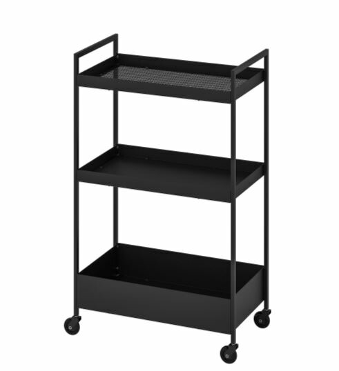 楽天市場】IKEA イケア ワゴン ブラック 黒 キャスター付き 50.5