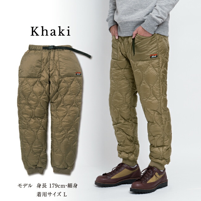 楽天市場】☆NANGA ナンガ 別注 QUILT DOWN PANTS キルトダウンパンツ