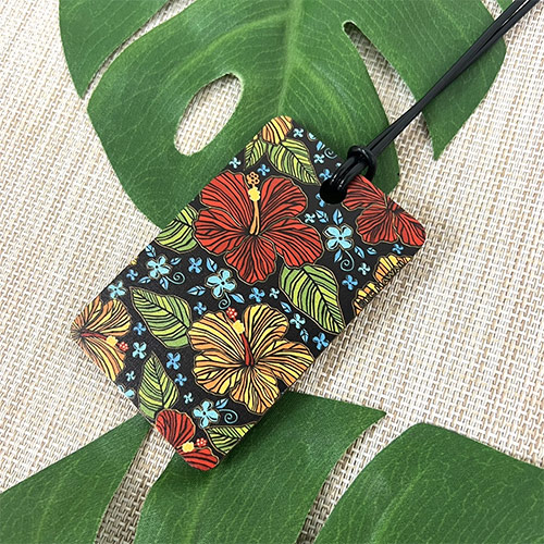 楽天市場】ネームタグ スーツケース アロハラゲージタグ ハイビスカス