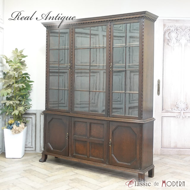 楽天市場】アンティーク ブックケース アンティーク家具 飾り棚