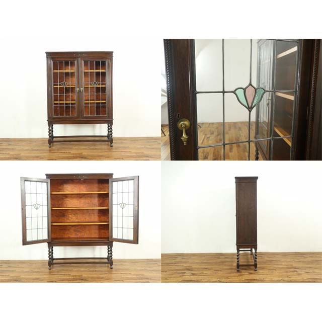 楽天市場】アンティーク ブックケース アンティーク家具 飾り棚