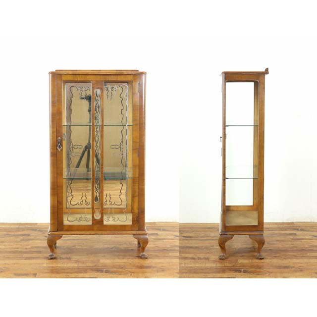 楽天市場】アンティーク キャビネット アンティーク家具 飾り棚 ショー