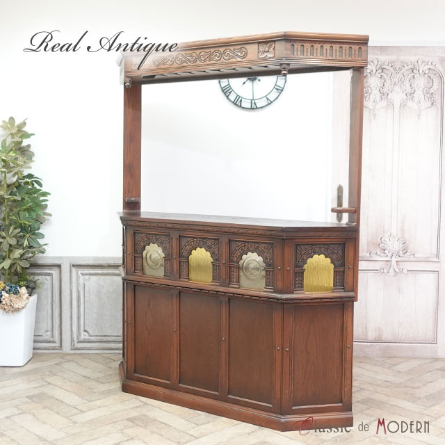 楽天市場】アンティーク キャビネット アンティーク家具 バー