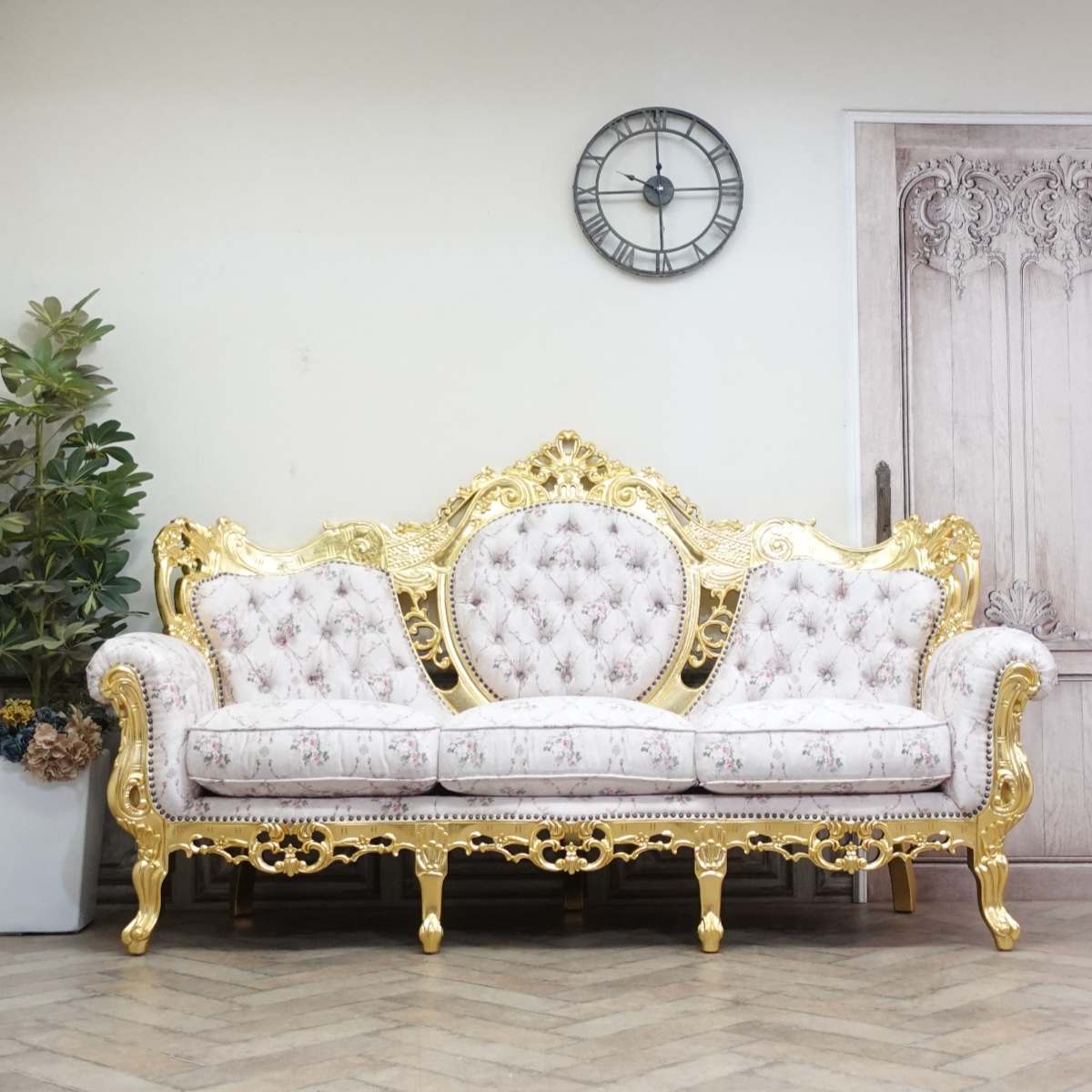 楽天市場】輸入家具 イタリア ソファ 3人掛け ソファー 三人用