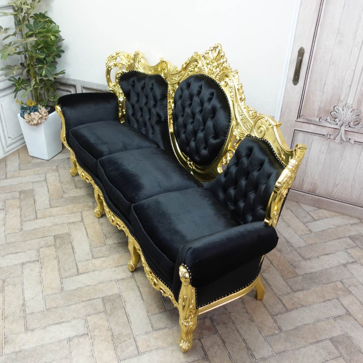 楽天市場】輸入家具 イタリア ソファ 3人掛け ソファー 三人用