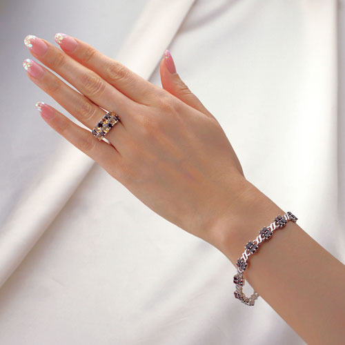 楽天市場】ガーネット リング 指輪 ブレスレット セット 天然石 誕生石