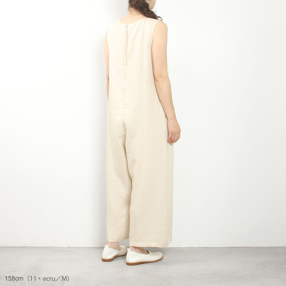 楽天市場】evam eva エヴァムエヴァ linen all-in-one E251T230