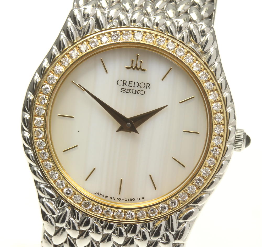 楽天市場】【SEIKO】セイコー クレドール ダイヤベゼル 4N70-0170