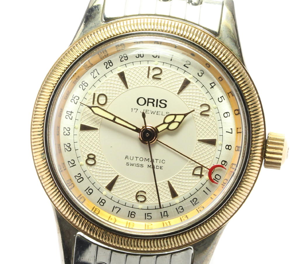 楽天市場】☆良品【ORIS】オリス ポインターデイト 7400 裏スケ 自動