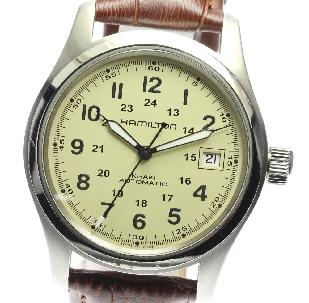 楽天市場】☆良品☆保証書付【HAMILTON】ハミルトン カーキ フィールド