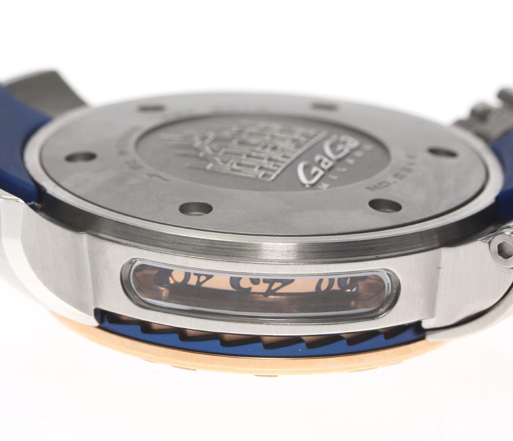 楽天市場】☆美品【GaGa MILANO】ガガミラノ クロノ48 デイト 8015
