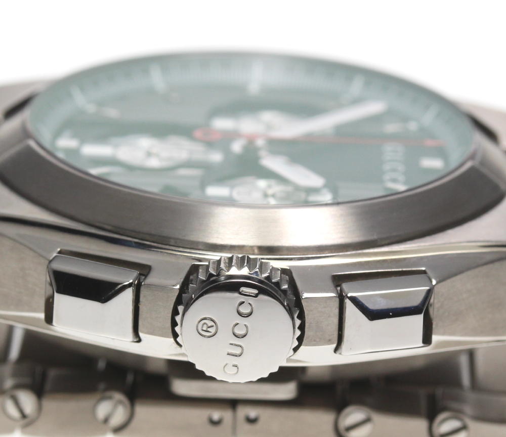 楽天市場】良品☆箱・保【GUCCI】グッチ チタン クロノグラフ 124.3