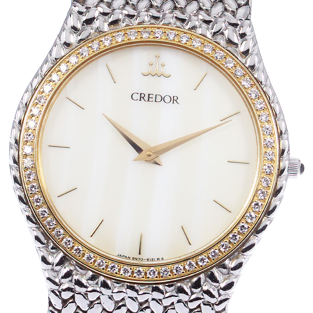 楽天市場】☆良品 【SEIKO】セイコー クレドール ダイヤベゼル 8N70
