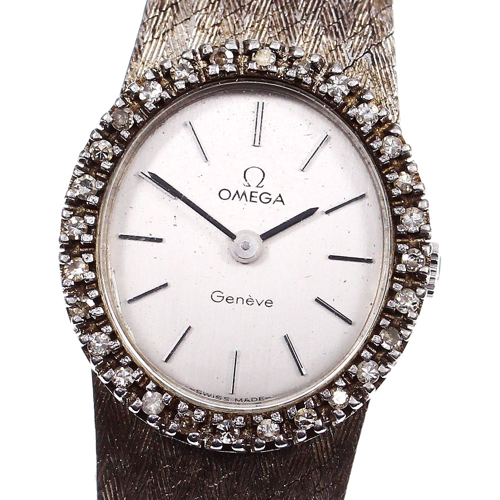楽天市場】オメガ OMEGA ジュネーブ ダイヤベゼル 手巻き レディース
