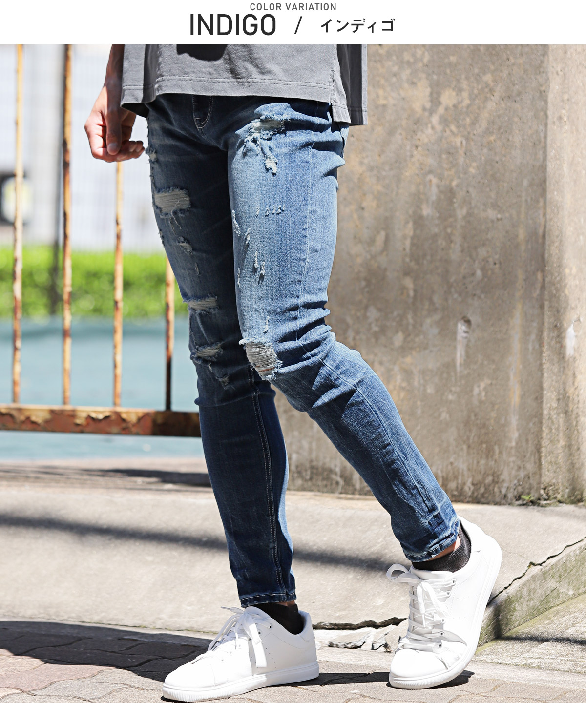 楽天市場】【送料無料】ダメージデニム スキニー デニムパンツ メンズ