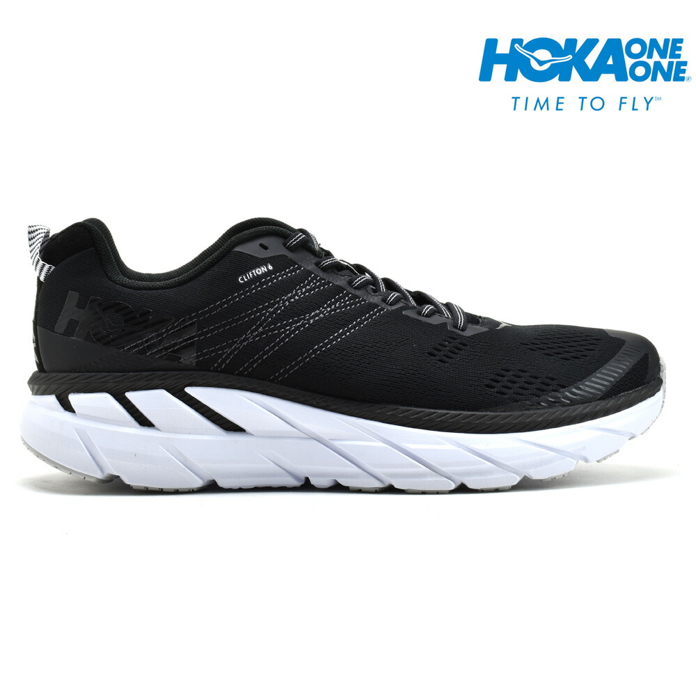 楽天市場】ホカ オネオネ HOKA ONE ONE 1102872 CLIFTON 6 BLACK