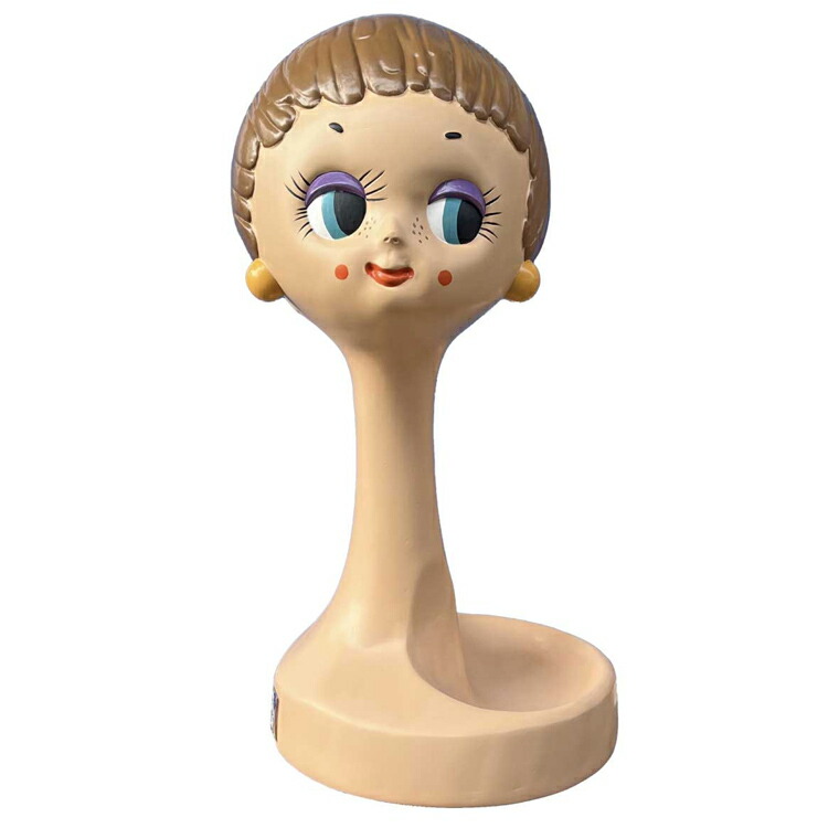 ガラスヘッド マネキン ミッドセンチュリー ビンテージ雑貨 オブジェ