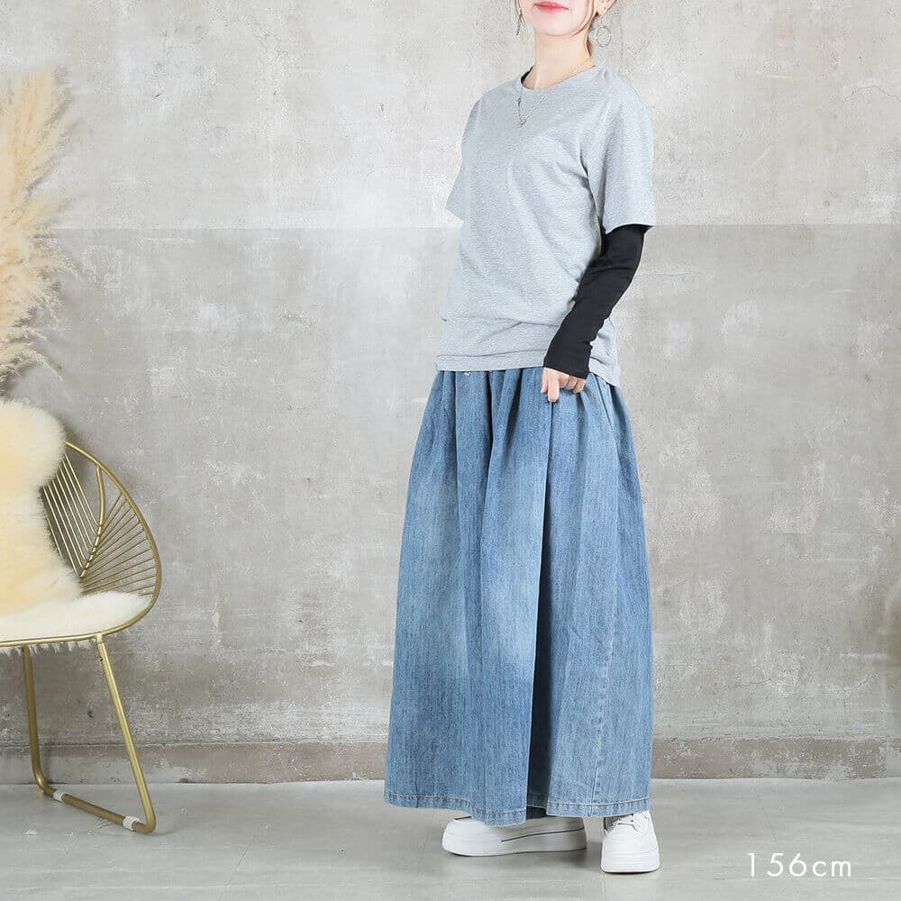 楽天市場】＜条件無!半額クーポンで4840円!＞即納 デニム ワイドパンツ