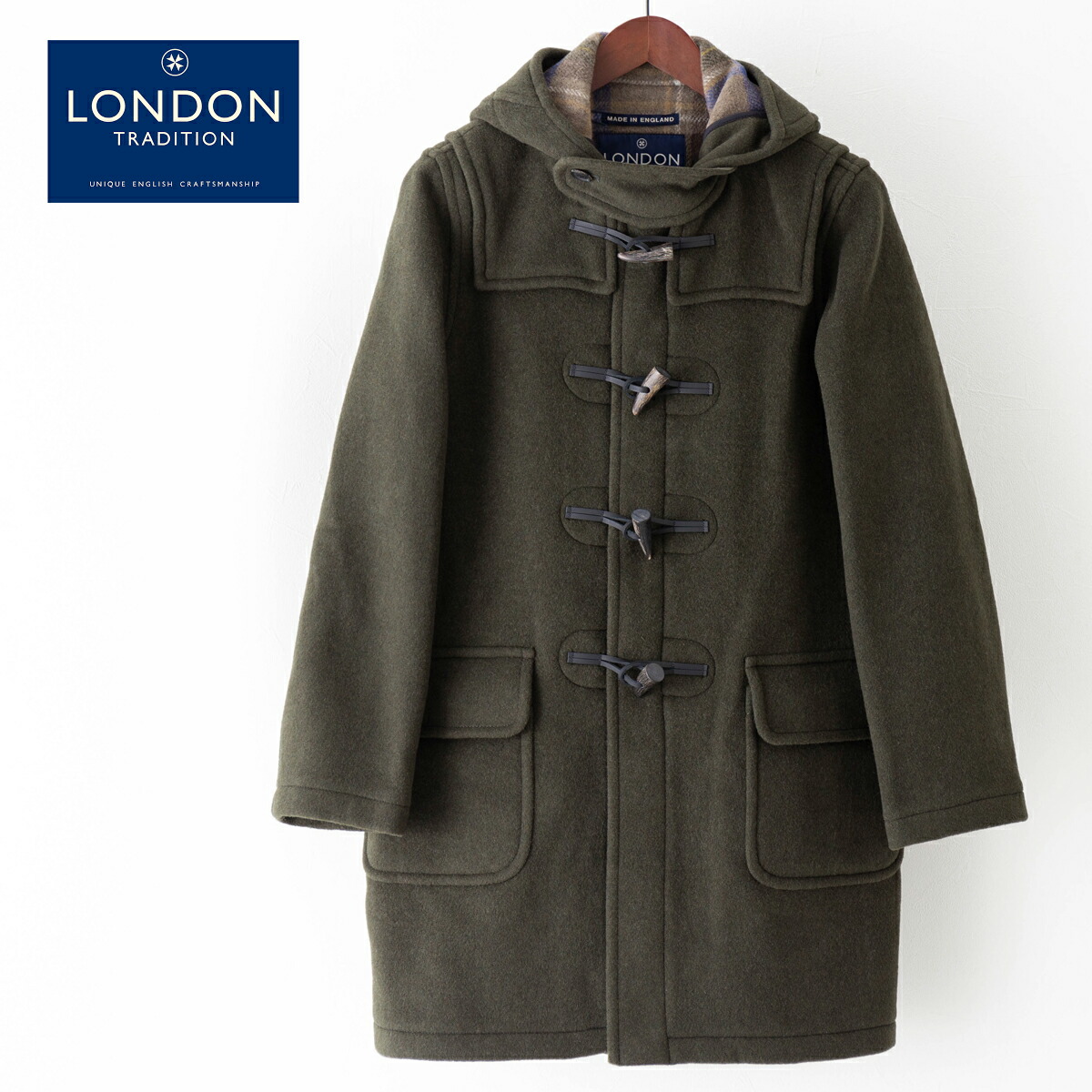 楽天市場】LONDON TRADITION メンズ スリムロングダッフルコート シー