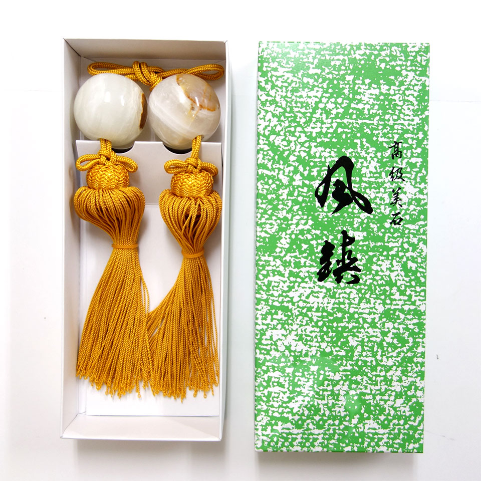 楽天市場】掛軸小物「風鎮」2個セット 天然石 掛け軸 ふうちん 重石 錘