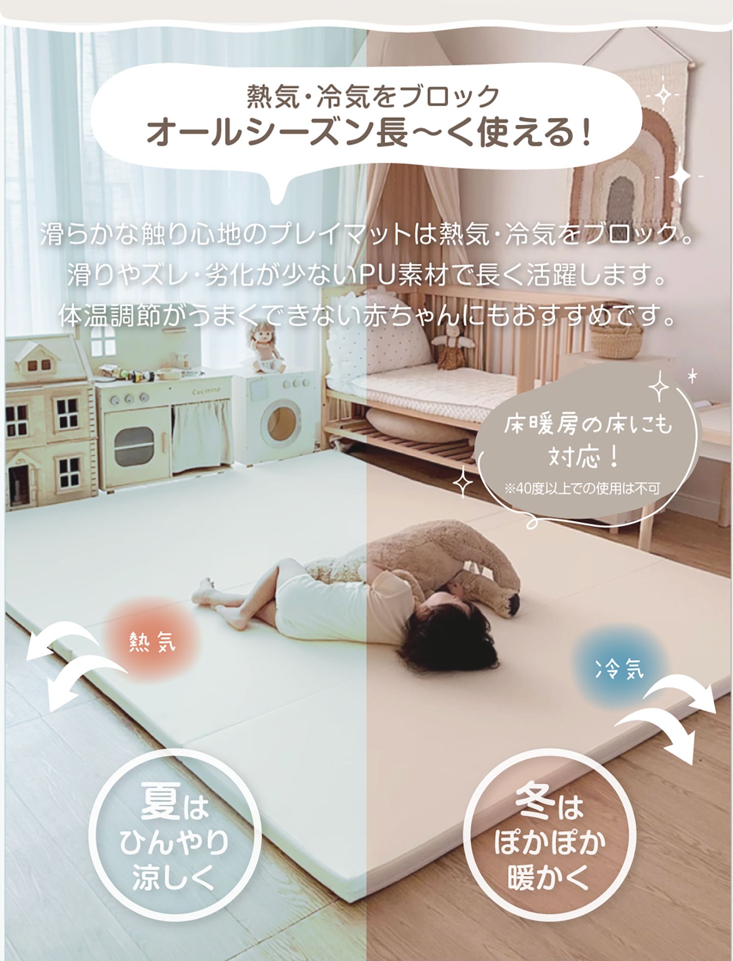 楽天市場】スーパーSALE限定【1000円OFFクーポン有】プレイマット