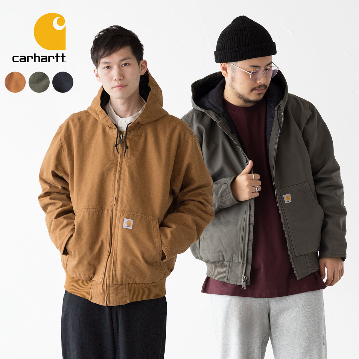 楽天市場】カーハート アクティブジャケット（サイズ（S/M/L）4L