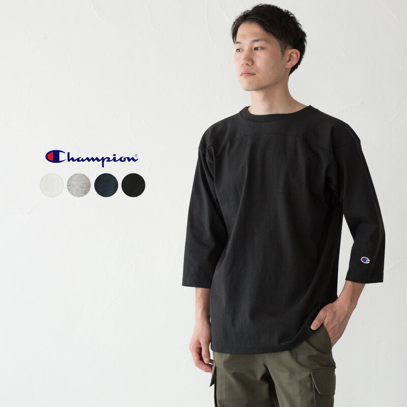 楽天市場】チャンピオン T1011 七分袖 フットボールTシャツ C5-P405/C5