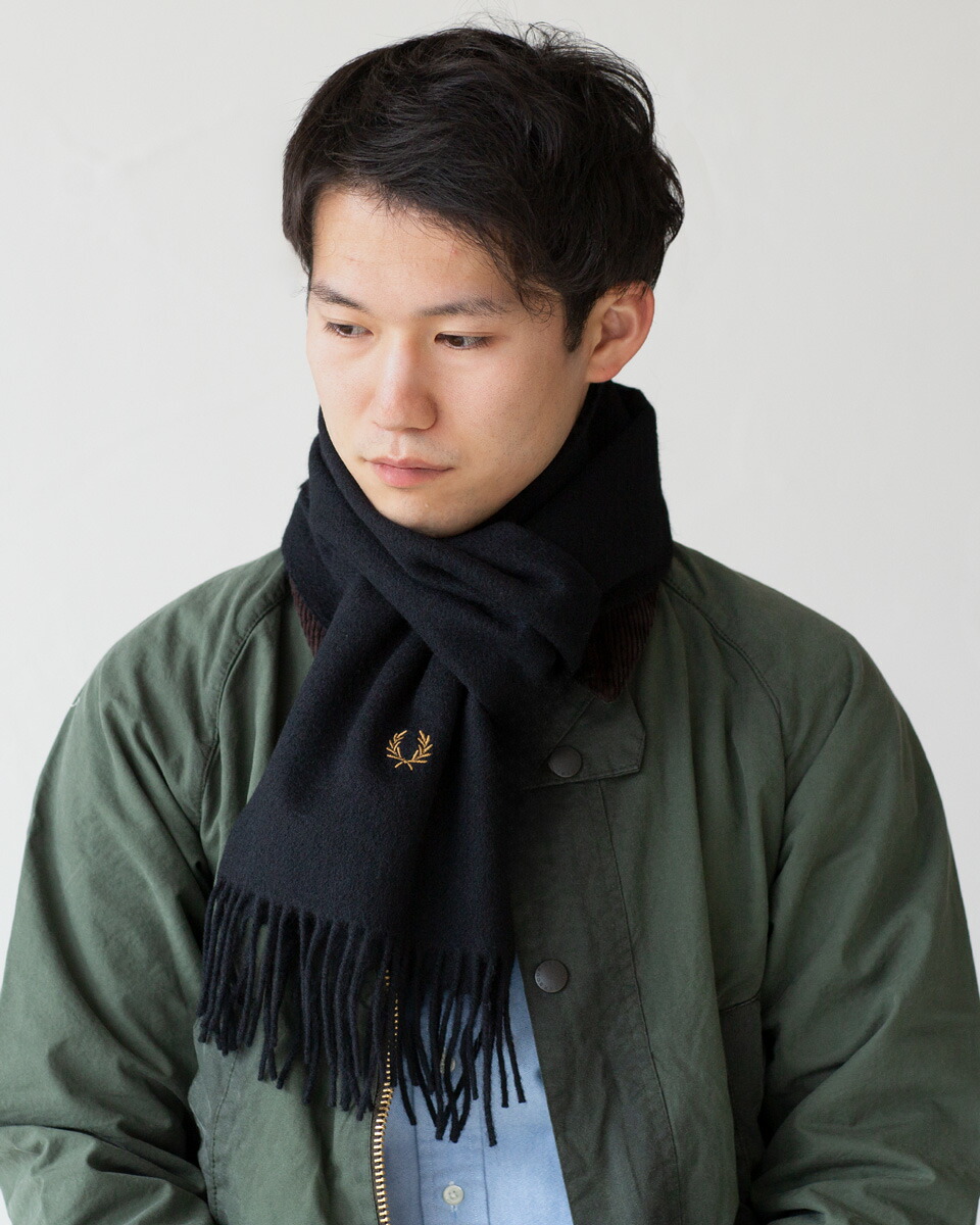 楽天市場】フレッドペリー マフラー FRED PERRY ラムウール スカーフ