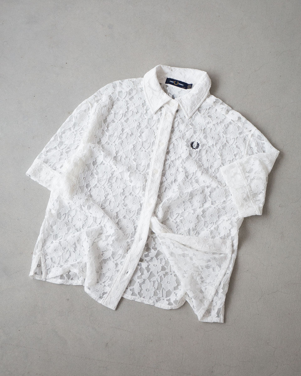 楽天市場】フレッドペリー 総レース シアー シャツ シースルー FRED