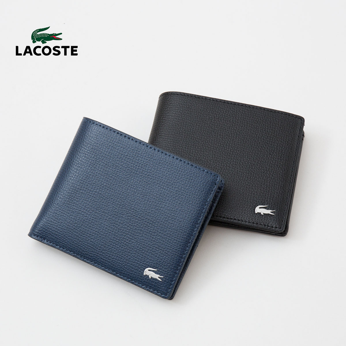 楽天市場】ラコステ 2つ折り ウォレット LACOSTE NH1601KP 財布 本革